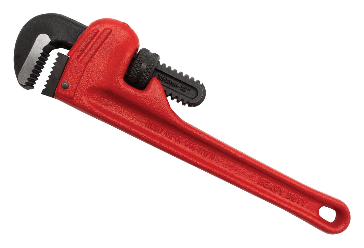 Heavy Duty Straight Pipe Wrench - Heel Jaw