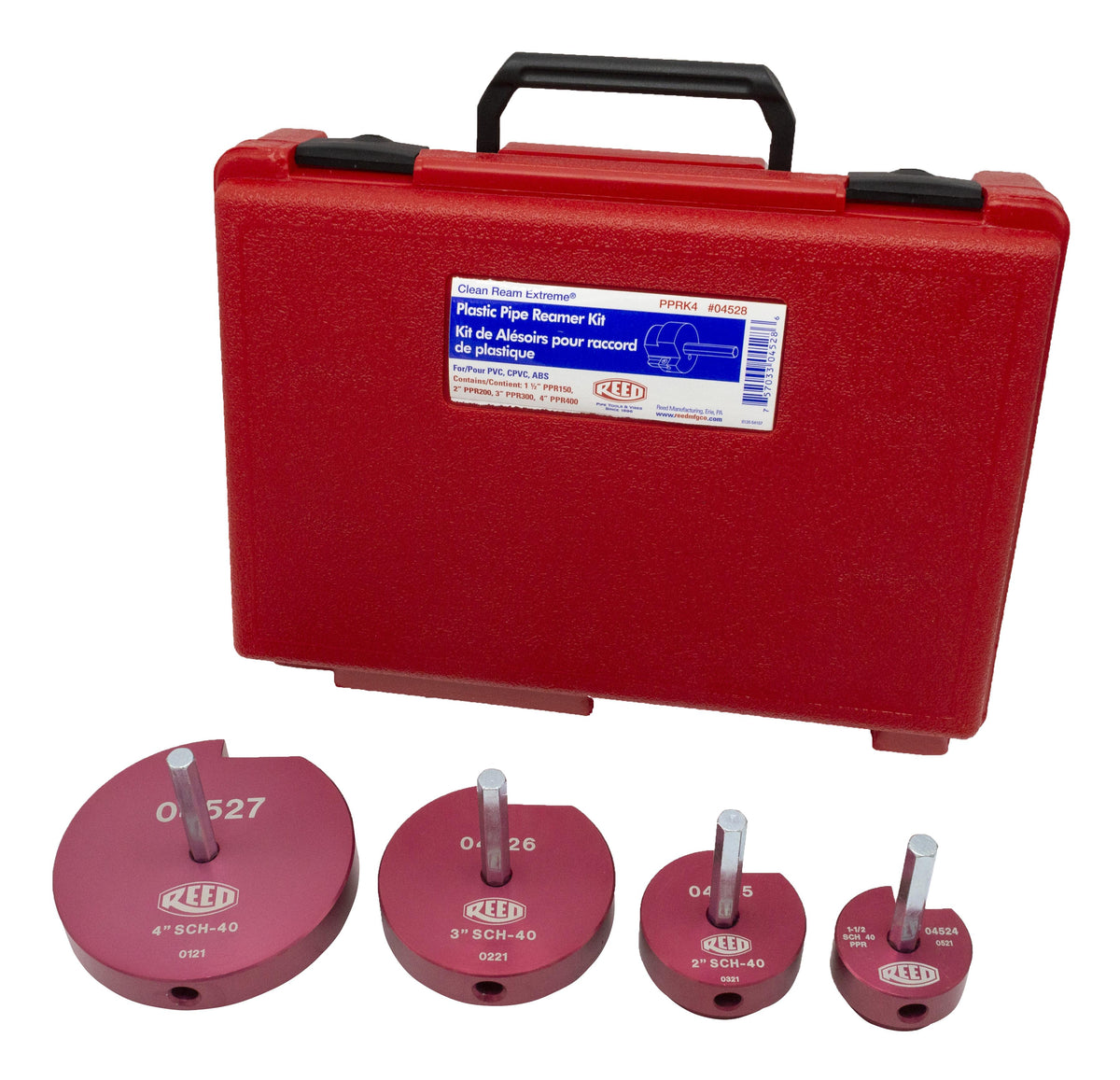 Pipe Fitting Reamer Kit - PPRK4