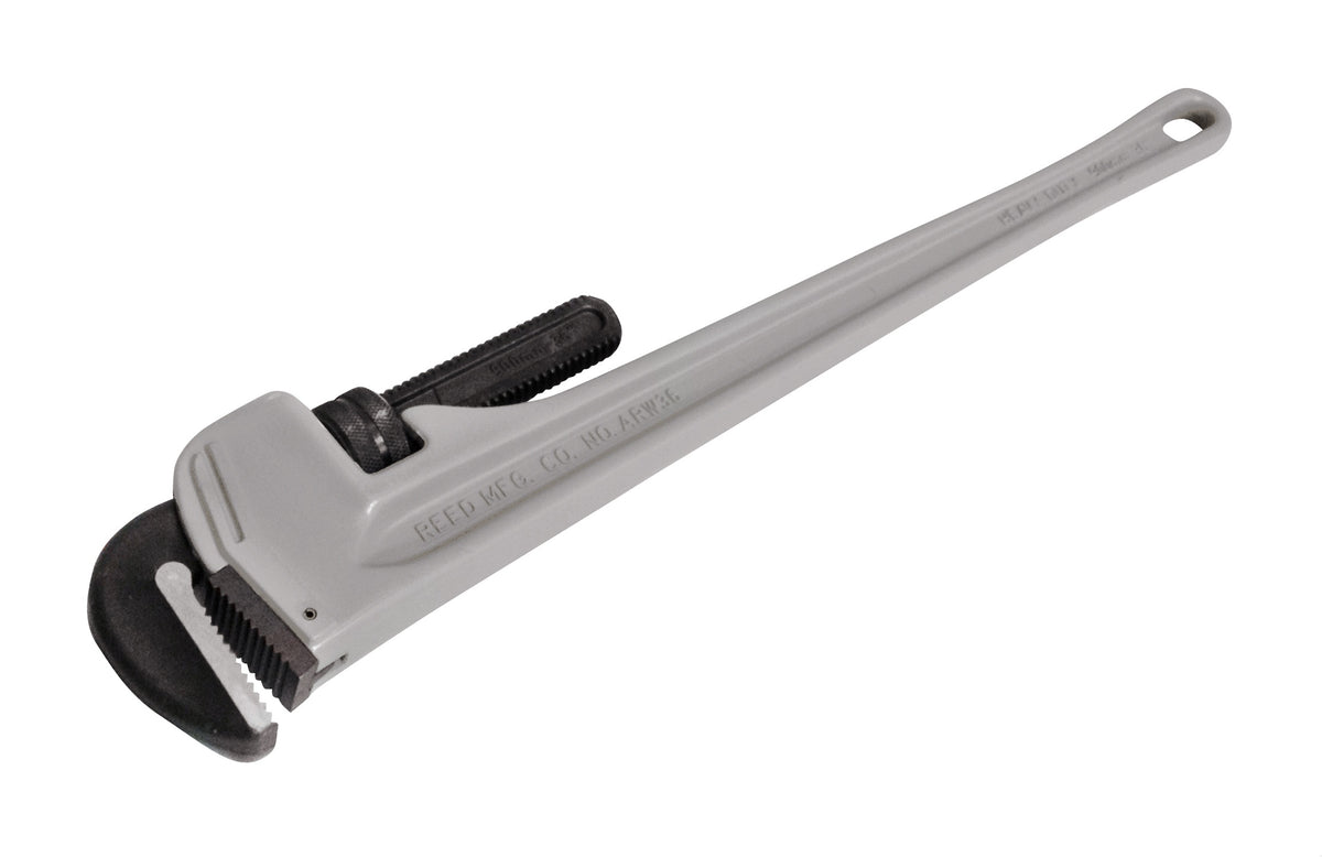Reed ARW36 Heavy Duty Straight Pipe Wrench, 1/4 to 5 in Pipe, 36 in OAL, Hook and Heel Jaw, Titanium Aluminum Alloy Handle