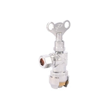 Sharkbite® 24731LF Angle Supply Stop Valve, 1/2 x 3/8 in Nominal, Push-Fit x Compression End Style, 200 psi Pressure, Natural Brass Body