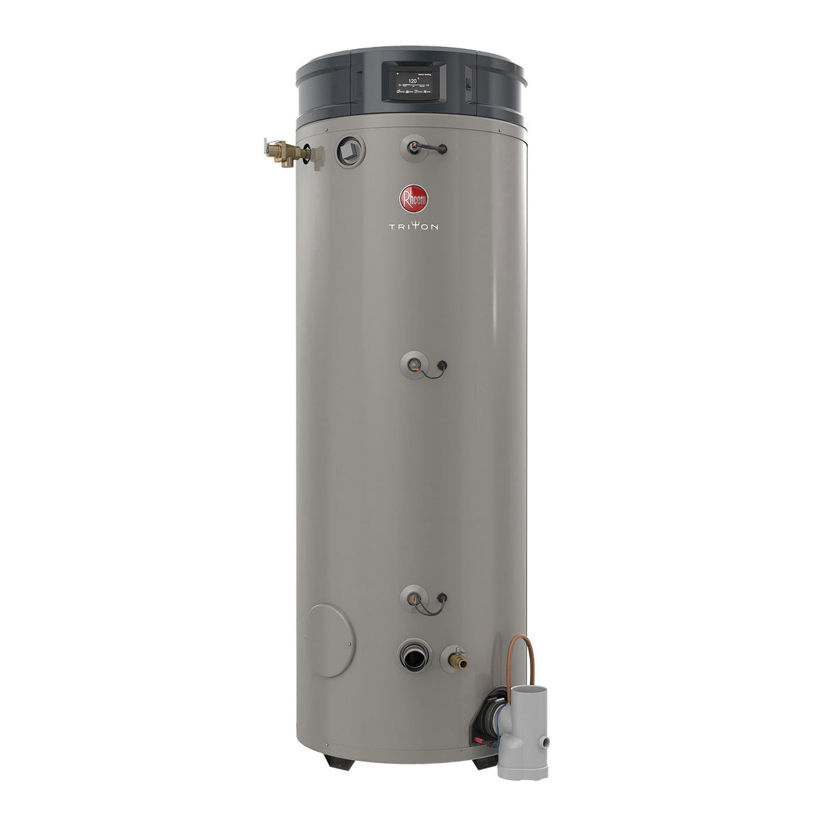 Rheem® GHE100SU-300(A) Triton™ High Efficiency Gas Water Heater, 100 gal Tank, 300000 Btu/hr Heating, Natural Gas Fuel, Direct/Power Vent, 96 %