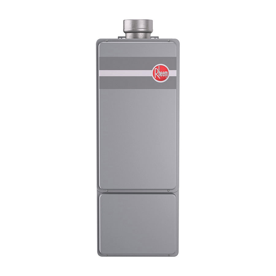 Rheem® RTG-95DVLP-1 Medium Efficiency Tankless Gas Water Heater With EcoNet™ Technology, Liquid Propane, 199900 Btu/hr Heating, Indoor, 9.5 gpm, 3 x 5 in Concentric Direct Vent, 0.82 Energy Factor, Residential
