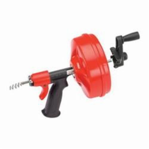RIDGID® 41408 Hand Spinner With Straight Auger, 1/2 to 1-1/2 in Drain Line, Kink Resistant Cable, 1/4 in Dia x 25 ft L Cable
