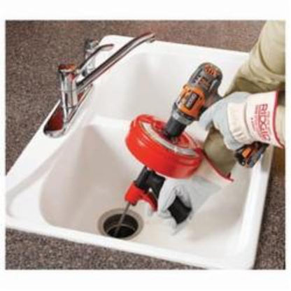 RIDGID® 41408 Hand Spinner With Straight Auger, 1/2 to 1-1/2 in Drain Line, Kink Resistant Cable, 1/4 in Dia x 25 ft L Cable