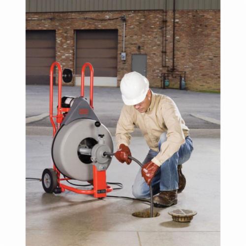RIDGID® 51402 K-750 Drum Drain Cleaning Machine Kit, 3 to 6 in Drain Line, 150 ft Max Run, 1/2 hp, 115 VAC