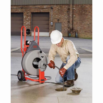 RIDGID® 42007 K-750 Drum Drain Cleaning Machine Kit, 4 to 8 in Drain Line, 200 ft Max Run, 1/2 hp, 115 VAC, Polyethylene Housing