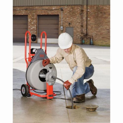 RIDGID® 51402 K-750 Drum Drain Cleaning Machine Kit, 3 to 6 in Drain Line, 150 ft Max Run, 1/2 hp, 115 VAC