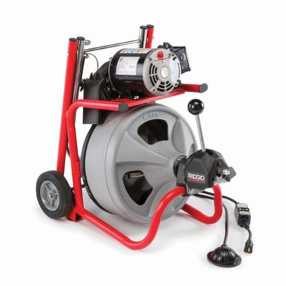 RIDGID® 26998 K-400 Drum Drain Cleaning Machine Kit, 3 to 4 in Drain Line, 1/3 hp, 115 VAC