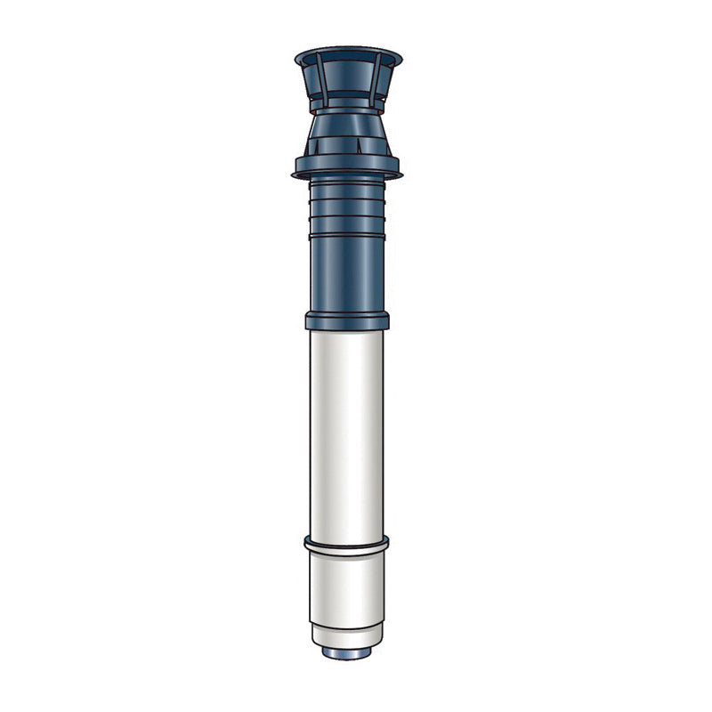 Rinnai® 184118-S Above Roof Discharge Termination, For Use With: Luxury/Value Series Tankless Water Heater, 18 in, Aluminum/Plastic, Import