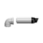 Rinnai® 223188 Universal Termination Kit, For Use With: Ubbink™ High-Efficiency Non-Condensing Water Heater, 12 in, Aluminum Inner Exhaust/Metal Outer Exhaust, Import