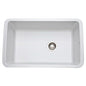 Rohl® 6307-00 Kitchen Sink, White, Rectangle Shape, 28-1/2 in L x 17-3/8 in W Bowl x 10 in D Bowl, 31-5/8 in L x 19-5/8 in W x 11 in H, Undermount/Drop-In Mounting, Fireclay