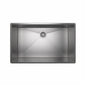 Rohl® RSS3318SB Kitchen Sink, Brushed Stainless Steel, Rectangle Shape, 33 in L x 18 in W Bowl x 10 in D Bowl, 34-1/2 in L x 19-1/2 in W x 10 in H, Undermount Mounting