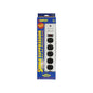 SATCO® 91-222 Professional Surge Strip, 125 V AC, 15 A, 6 Outlets, 4 ft L Cord