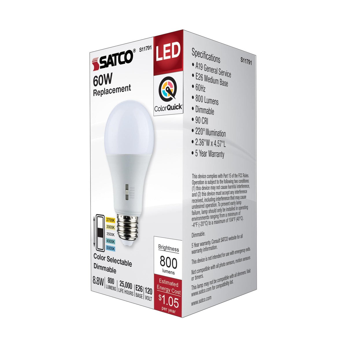 Type A Lamp - 8.8 W