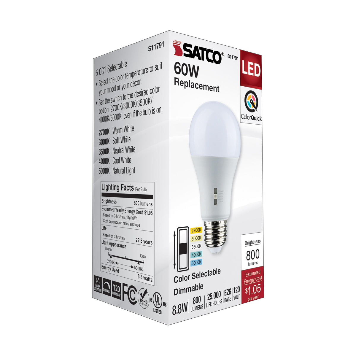 Type A Lamp - 8.8 W