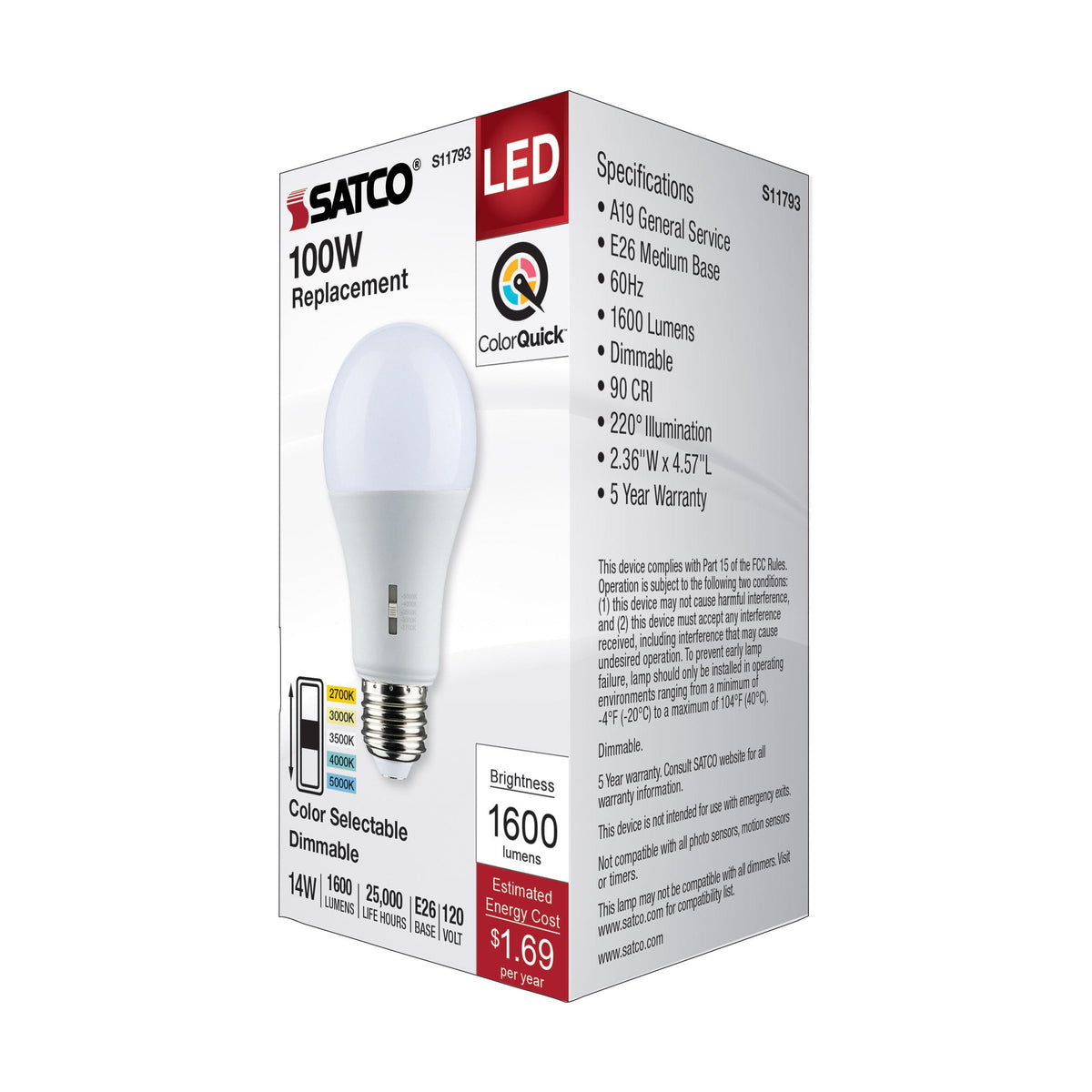 Type A Lamp - 14 W