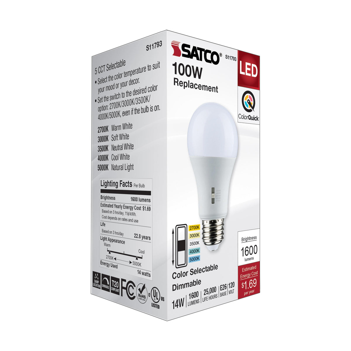 Type A Lamp - 14 W