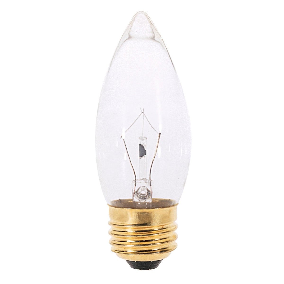 SATCO® S3231 Decorative Dimmable Incandescent Lamp, 25 W, E26 Incandescent Lamp, B11 Shape, 210 Lumens Initial
