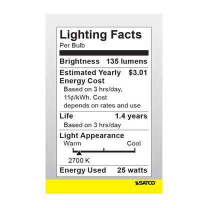 Dimmable General Service Reflective Lamp - 25 W