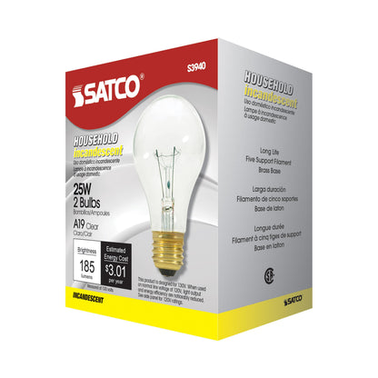 Dimmable General Service Incandescent Lamp - 130 V AC - 25 W