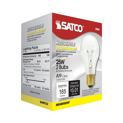 Dimmable General Service Incandescent Lamp - 130 V AC - 25 W