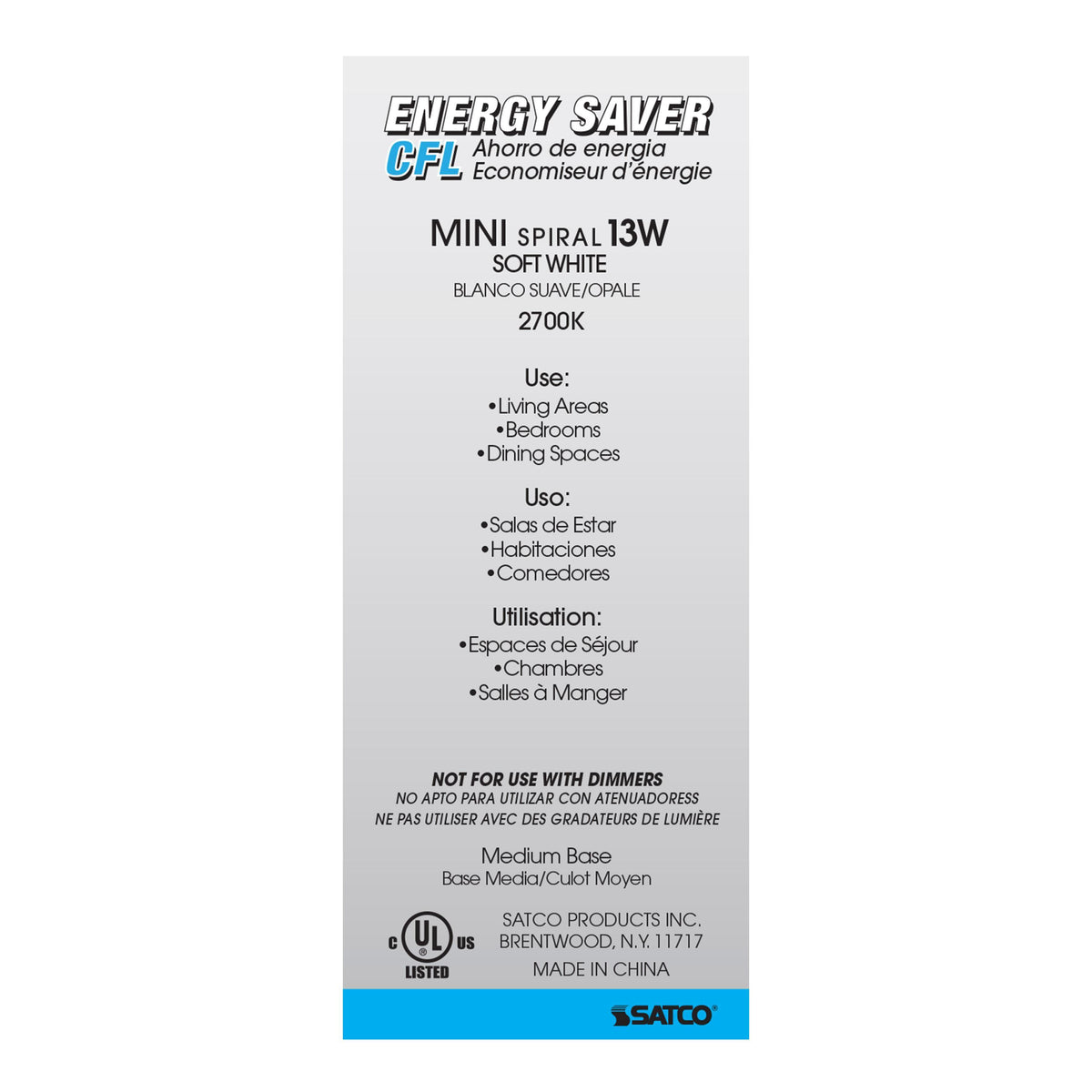Compact Fluorescent Lamp - 900 Lumens Initial Lumens