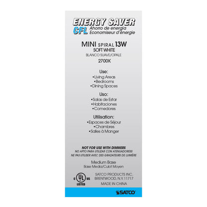 Compact Fluorescent Lamp - 900 Lumens Initial Lumens