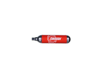 SWOOSH® SGC-12 Replacement CO2 Cartridges, For Use With Drain Guns, Aluminum, Red/Silver, Import