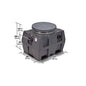 Schier Great Basin™ GB-50 GB Series High Capacity Grease Interceptor, 249 lb Capacity, 50 gpm Flow Rate, 4 in Inlet x 4 in Outlet, Domestic