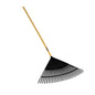 Seymour® 40882 S400 Jobsite™ Leaf Rake, 24 in W Tines, 26 Tines, Poly, Wood Handle