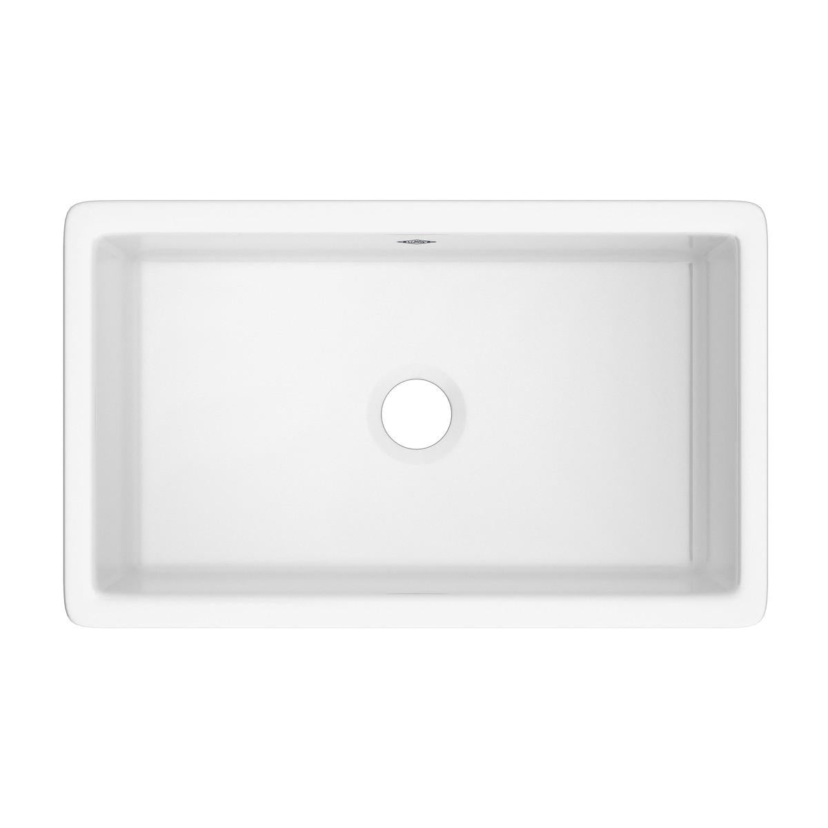 Shaws Classic - 30" Modern Kitchen Sink - White - Undermount