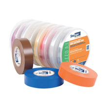 Shurtape® 104703 EV 77C Colored Professional-Grade Electrical Tape, 66 ft L x 3/4 in W, 7 mil THK, Non-Corrosive Rubber Based Adhesive, Polymeric PVC Backing, Orange