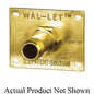 Sioux Chief WalLet™ 615-214 Wall Termination Fitting, 1/2 in Solder Inlet, 1/2 in MNPT Outlet, Brass Body, Domestic
