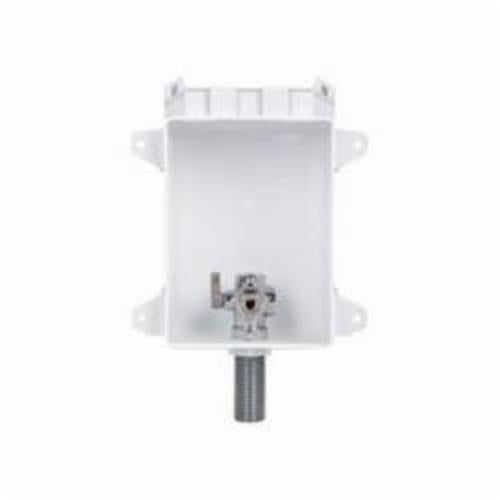 Sioux Chief OxBox™ 696-1000CF Ice Maker Outlet Box With MiniRester™ Water Hammer Arrester, 1/2 in CPVC Inlet, ABS