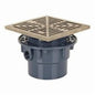 Sioux Chief 842-2PNQ Adjustable On-Grade Floor Drain, 2 in Outlet, Hub Connection, PVC Drain, Import