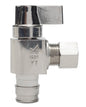 Sioux Chief 130-G2W1C 1/4 Turn Angle Supply Stop, 1/2 x 3/8 in Nominal, Expansion PEX x Compression, Brass Body, Nickel Plated