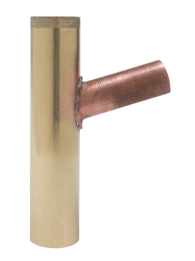 Bathroom Branch Tailpiece - 1-1/4" Pipe - Brass