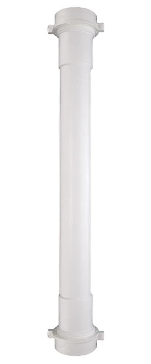 Sioux Chief 230-460616125 Extension Tube, 1-1/2 in OD x 16 in L, Double Slip Joint Connection, Polypropylene, White