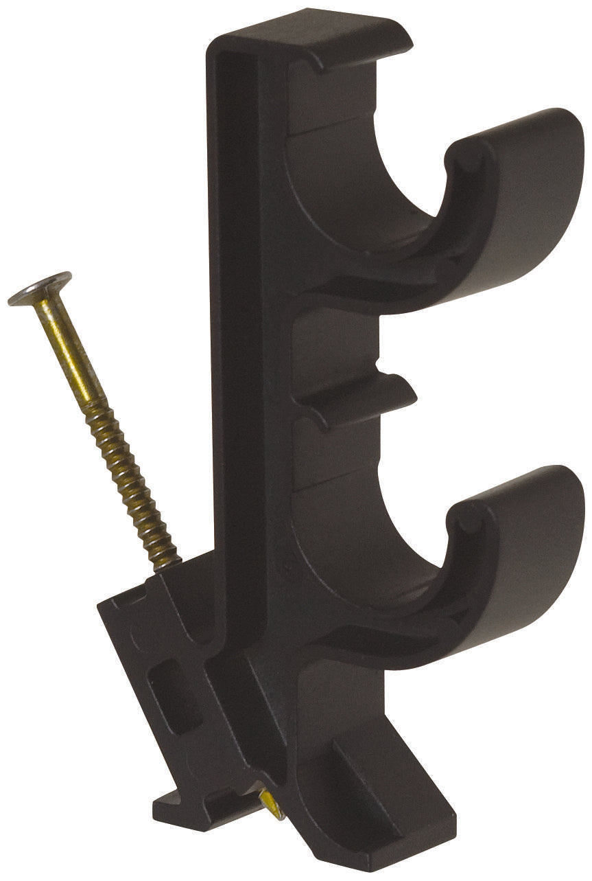Sioux Chief Totem™ 552-C22 Stacked Offset Tube Hanger, 1/2 in CTS Pipe/Tube, 5/8 in Rod, 12 lb Load, Polyethylene