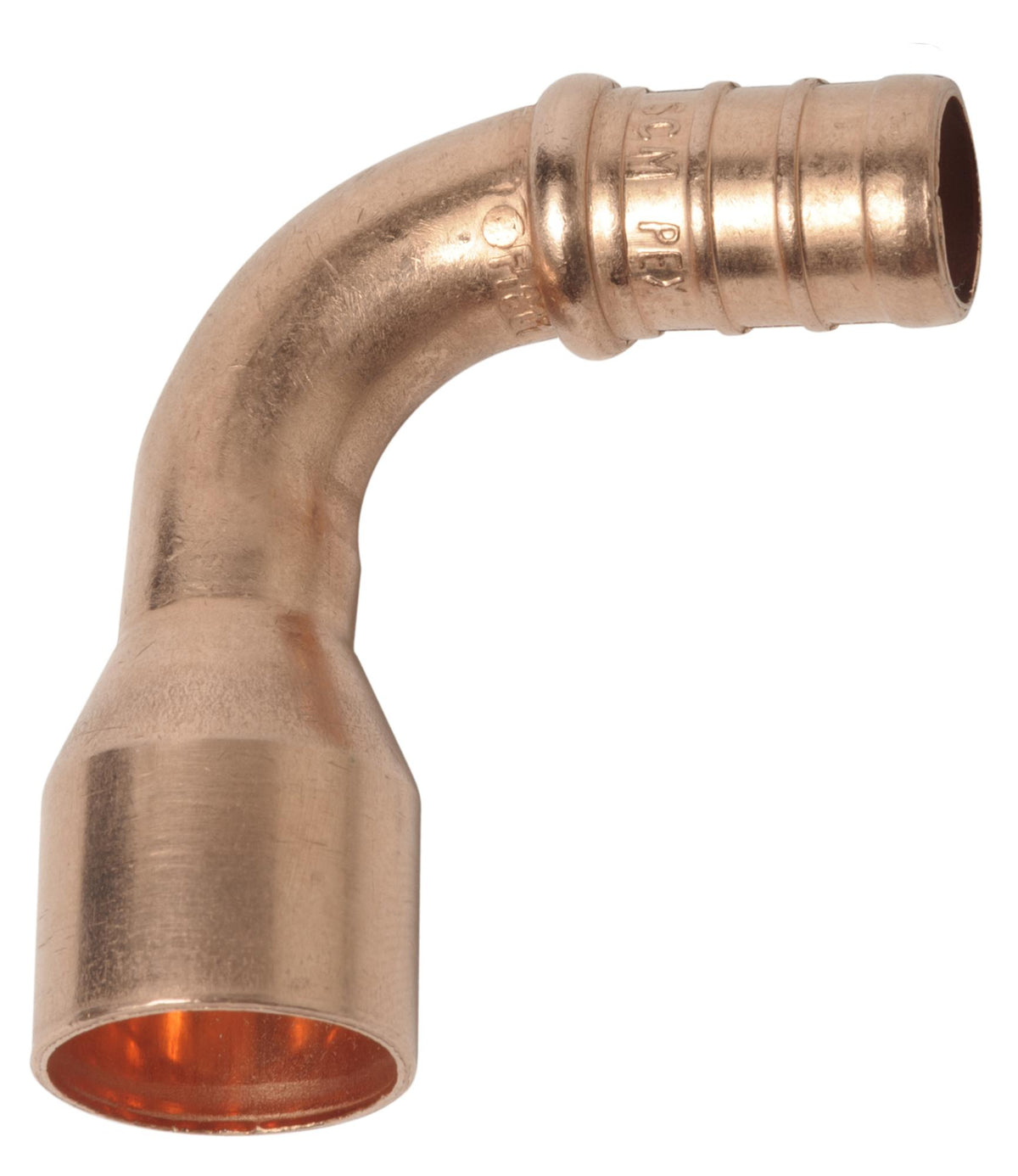 Sioux Chief 632X222 632 1-Piece Elbow Adapter, 1/2 in Nominal, F1807 PowerPEX® Crimp™ x Female C End Style, Copper