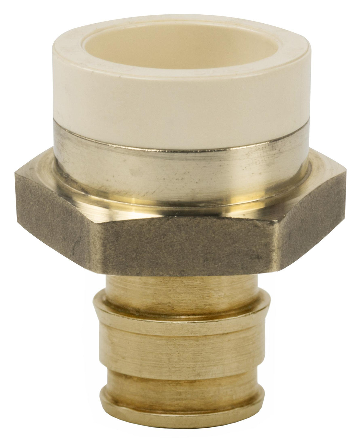 1" Straight Adapter - Brass - CPVC x F1960 PEX Grip