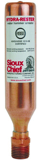 Sioux Chief HydraRester™ 652-A 650 Water Hammer Arrester, 1/2 in, MNPT, 350 psig, 1 to 11 Fixture Unit Capacity