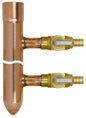 Manifold with Valve - (8) 1/2" Outlets - Copper