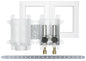 Sioux Chief OxBox™ 696-G2313MF Outlet Box With (2) MiniRester™ Water Hammer Arresters and Plain Valve, 1/2 in Solder x 3/4 in Male Hose Thread Outlet, ABS