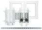 Sioux Chief OxBox™ 696R2313CF Fire-Rated Washing Machine Outlet Box With MiniRester™ Water Hammer Arresters and Plain Valve, 1/2 in CPVC Inlet, 3/4 in Male Hose Thread Outlet, ABS, Import