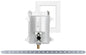 Sioux Chief OxBox™ 696RG1000WF Fire-Rated Ice Maker Outlet Box With MiniRester™ Water Hammer Arrester, 1/2 in PEX F1960 Inlet, ABS