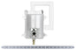 Sioux Chief OxBox™ 696RG1000XF Fire-Rated Ice Maker Outlet Box With MiniRester™ Water Hammer Arresters, 1/2 in PEX F1807 Inlet, ABS
