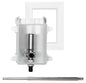 Sioux Chief OxBox™ 696RG1010WF Fire-Rated Ice Maker Outlet Box With MiniRester™ Water Hammer Arresters and Plain Valve, 1/2 in PEX F1960 Inlet, ABS