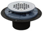 Sioux Chief 821-200A Shower Pan Drain With Plastic Rim, 2 in, Solvent Weld, 4-3/8 in Grid, ABS Drain