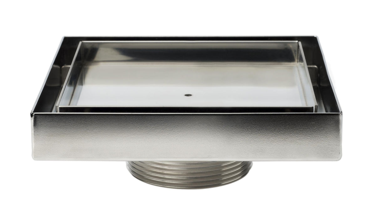 Sioux Chief 821-2LTQ Tile-In Drain Head, For Use With 821, 825, 827, 828, 829, 840 Series Shower Drain, 2 in MNPT, Stainless Steel, Import